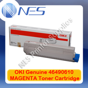 OKI Genuine 46490610 MAGENTA Toner Cartridge for C532dn/MC573dn (6K Pgs)